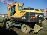 Колесный экскаватор Hyundai R210W