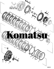 Ступица 198-22-23290 устанавливается на бульдозер komatsu