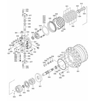 940014-25001-0 Привод ходовой части в сборе Furukawa HCR1200 